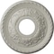 Ekena Millwork Palmetto Ceiling Medallion (Fits Canopies up to 4 7/8"), 12 1/8"OD x 3 1/2"ID x 1"P, Pot of Cream CM12PMPCF - alternate 1
